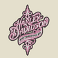 Harley Davidson HOODIE Embroidered Adult Unisex Hooded Sweatshirt Script Pink Thread Biker Motorcycle