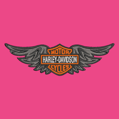Harley Davidson Sweatshirt Embroidered ADULT Hoodie / Crewneck Unisex Biker Wings