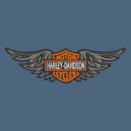 Harley Davidson Sweatshirt Embroidered ADULT Hoodie / Crewneck Unisex Biker Wings