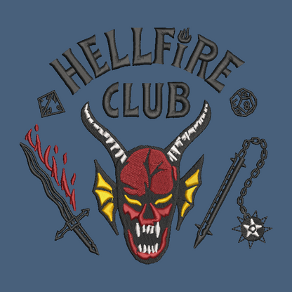Stranger Things Hellfire Club Embroidered ADULT Hoodie / Crewneck Sweatshirt Unisex