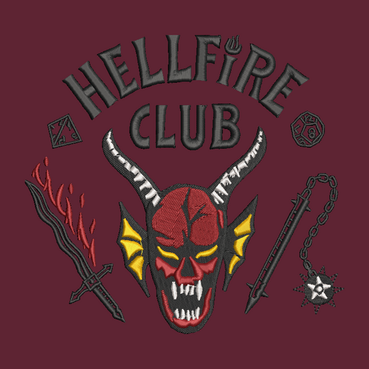 Stranger Things Hellfire Club Embroidered YOUTH Hoodie / Crewneck Sweatshirt Kids Boy Girl Unisex Dungeons Dragons