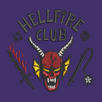 Stranger Things Hellfire Club Embroidered ADULT Hoodie / Crewneck Sweatshirt Unisex