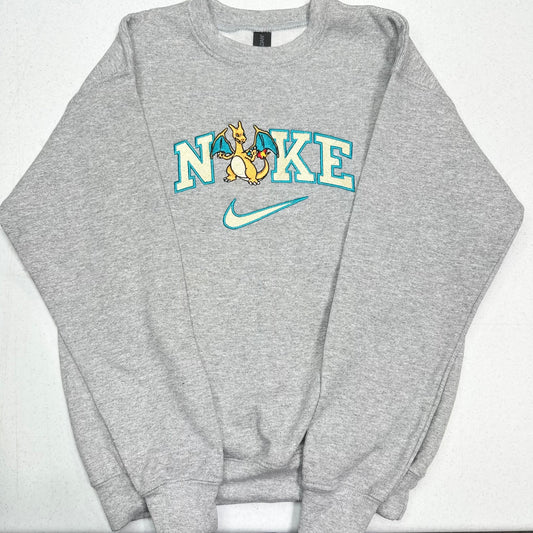 Nike Pokemon Charizard Embroidered YOUTH Hoodie / Crewneck Sweatshirt Kids Boy Girl Unisex