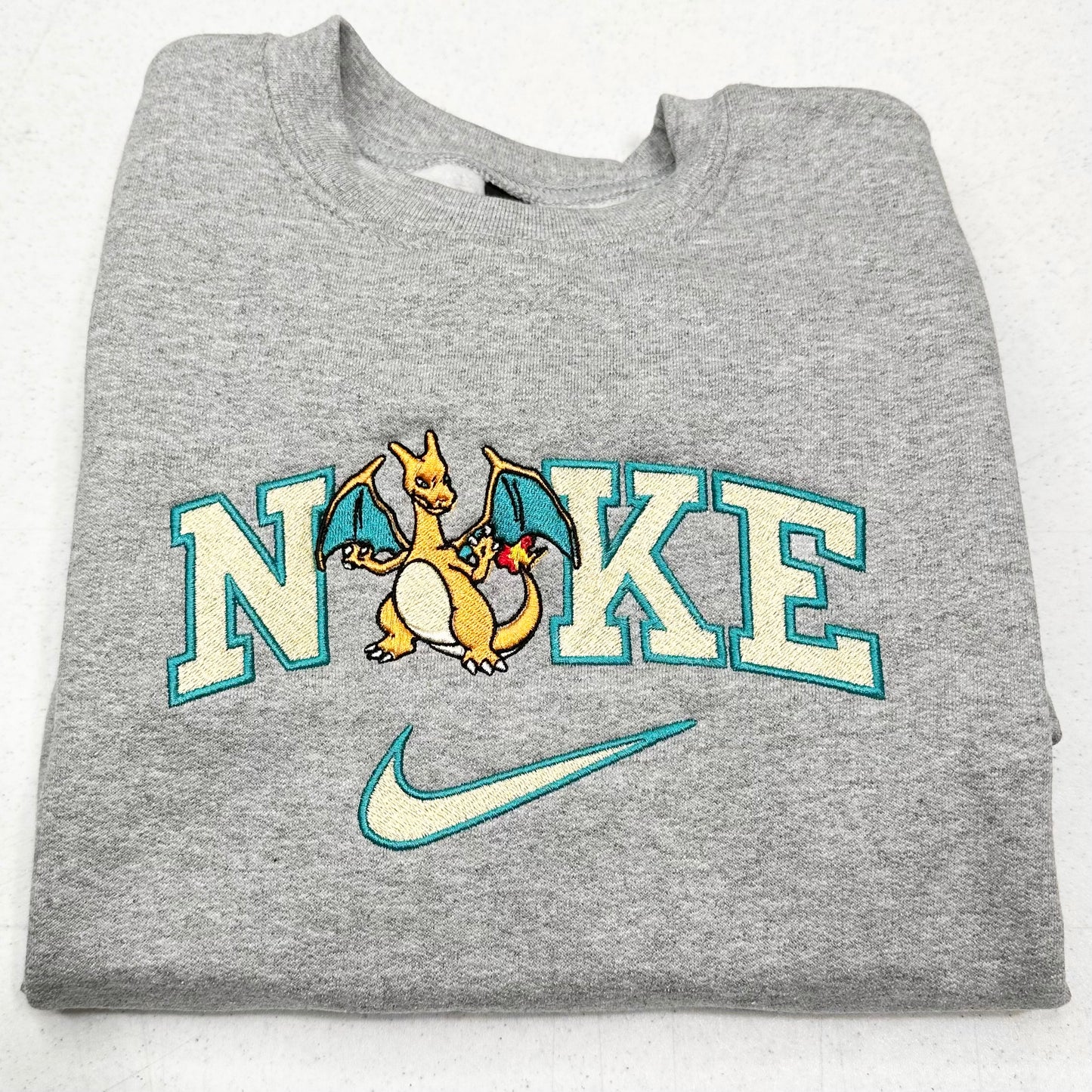 Nike Pokemon Charizard Embroidered YOUTH Hoodie / Crewneck Sweatshirt Kids Boy Girl Unisex