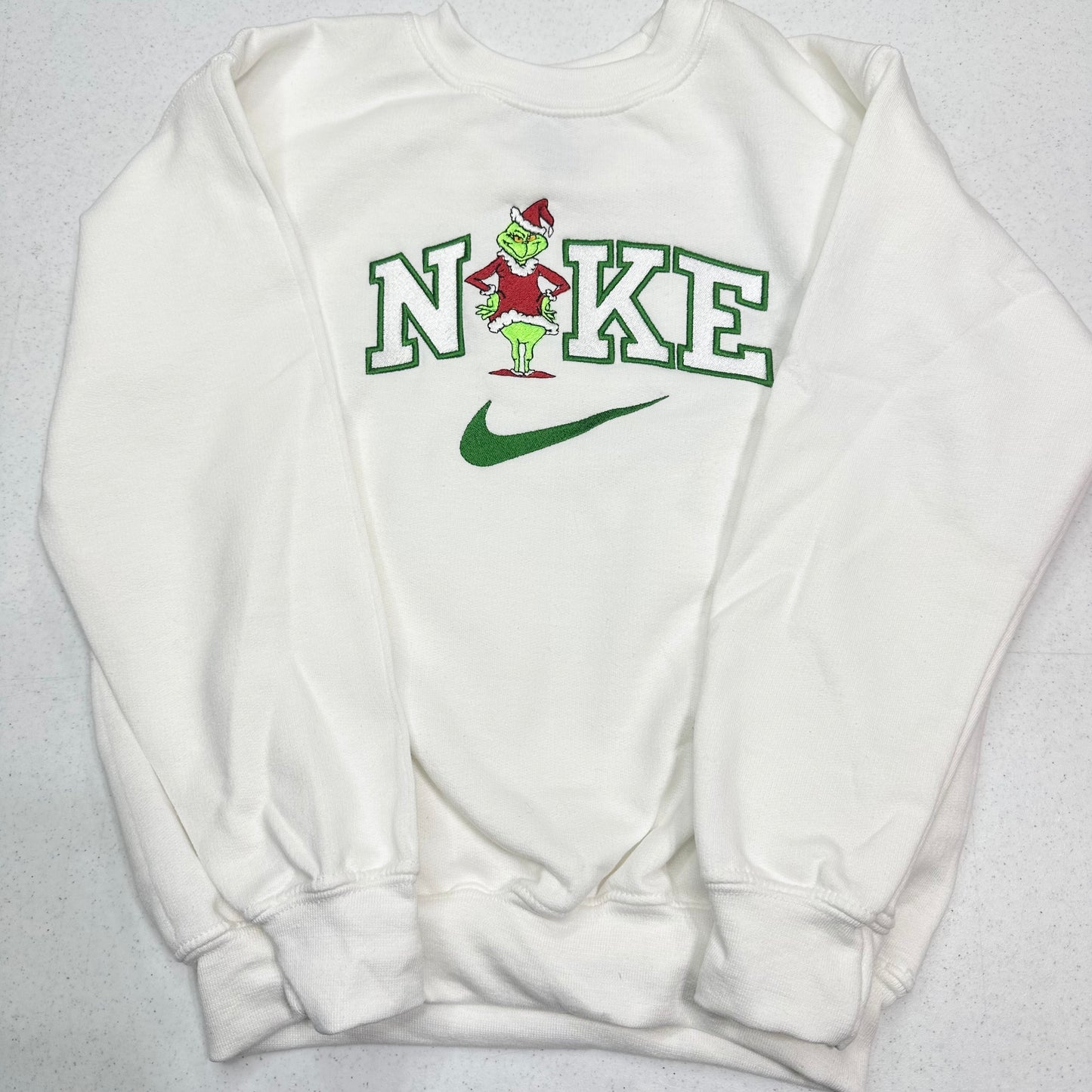 Nike Grinch Embroidered YOUTH Hoodie / Crewneck Sweatshirt Kids Boy Girl Unisex Christmas