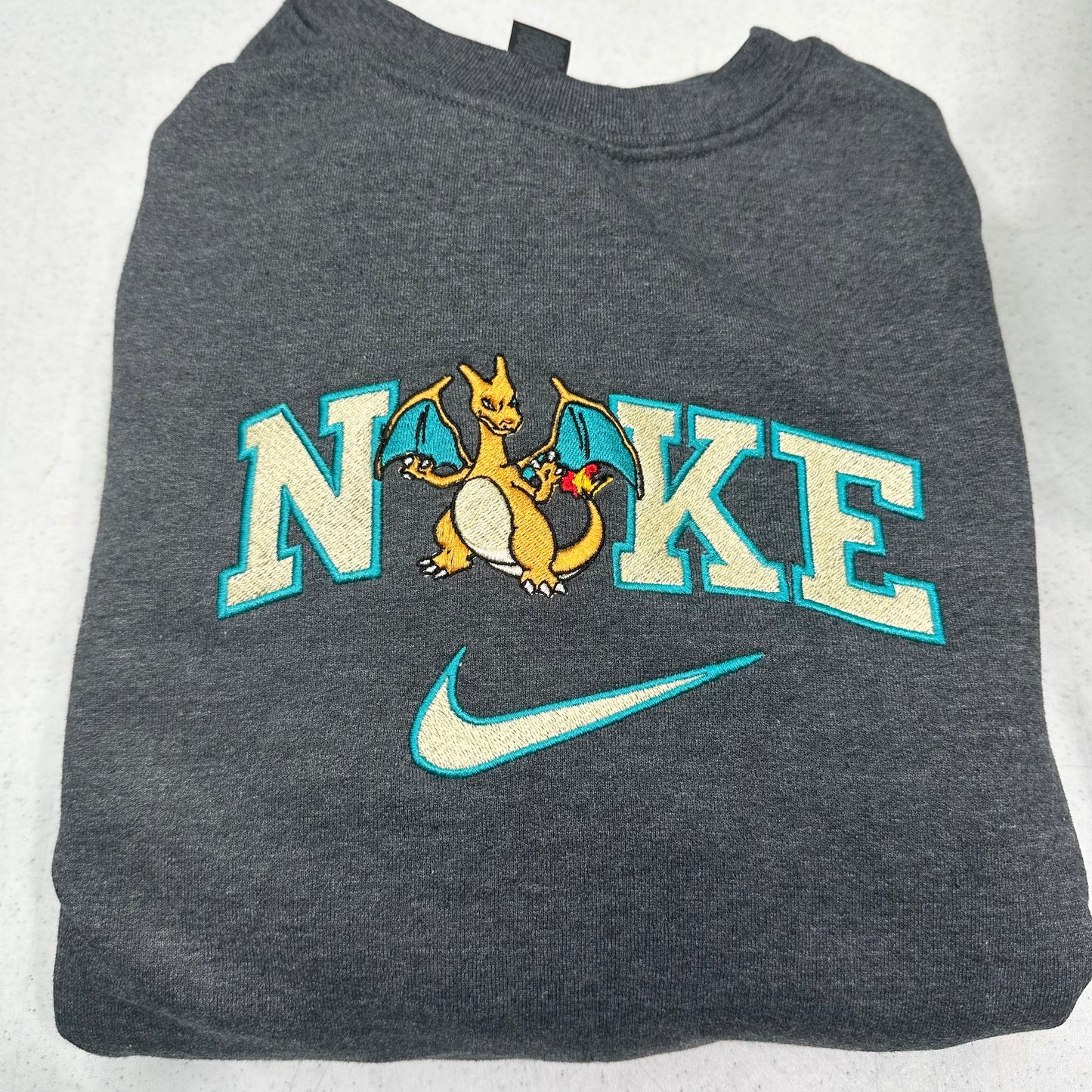Nike Pokemon Charizard Embroidered Adult Unisex Crewneck Sweatshirt