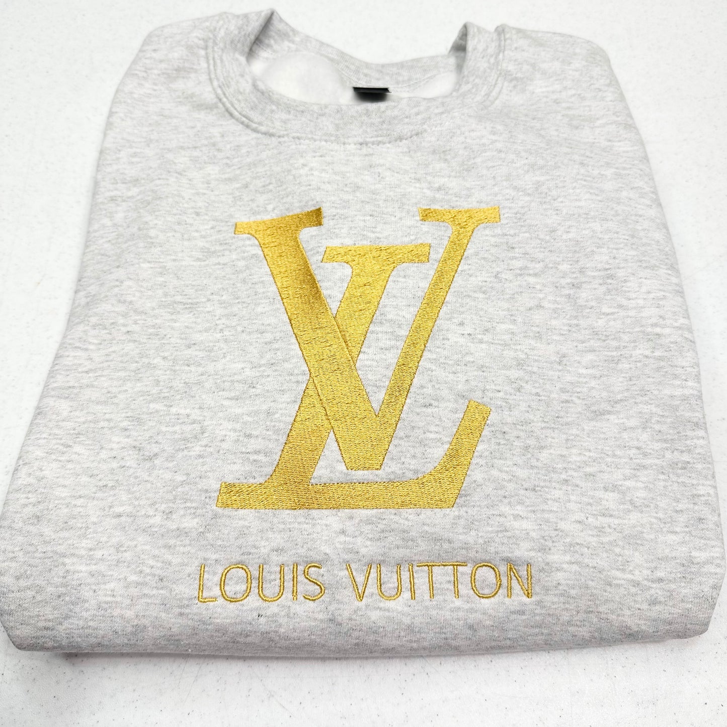 Louis Vuitton Logo Embroidered ADULT Unisex Crewneck Sweatshirt