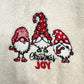 Gnome Christmas Towels Embroidered Hand Towel Set Bathroom Holiday Decor Winter Joy