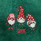 Gnome Christmas Towels Embroidered Hand Towel Set Bathroom Holiday Decor Winter Joy