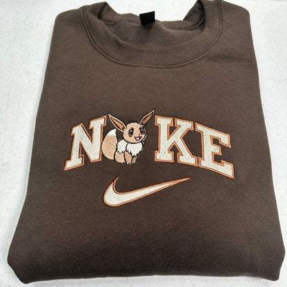 Nike Pokemon Eevee Embroidered Adult Unisex Crewneck Sweatshirt