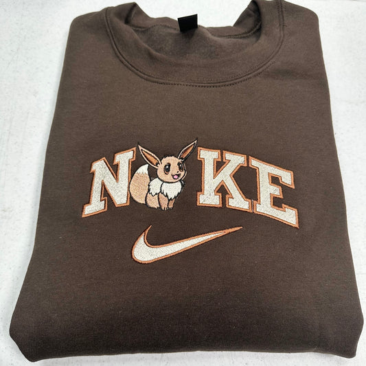 Nike Pokemon Eevee Embroidered Adult Unisex Crewneck Sweatshirt