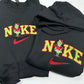 Nike Grinch Embroidered ADULT Hoodie / Crewneck Sweatshirt Christmas Grinch Green Font