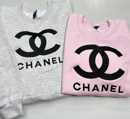 Chanel Logo Embroidered YOUTH Hoodie / Crewneck Sweatshirt Kids Boy Girl Unisex