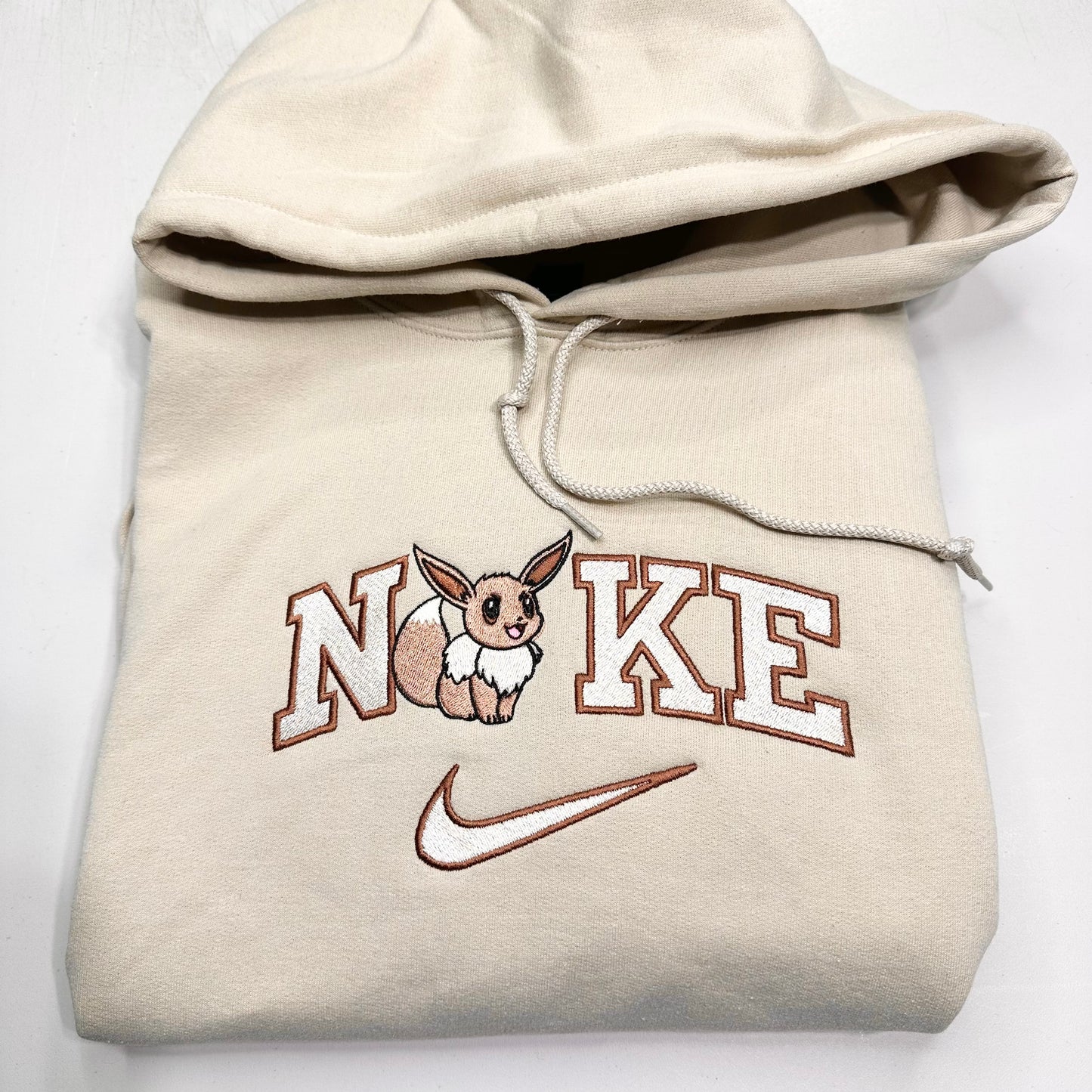 Nike Pokemon Eevee Embroidered ADULT Hoodie / Crewneck Sweatshirt Unisex