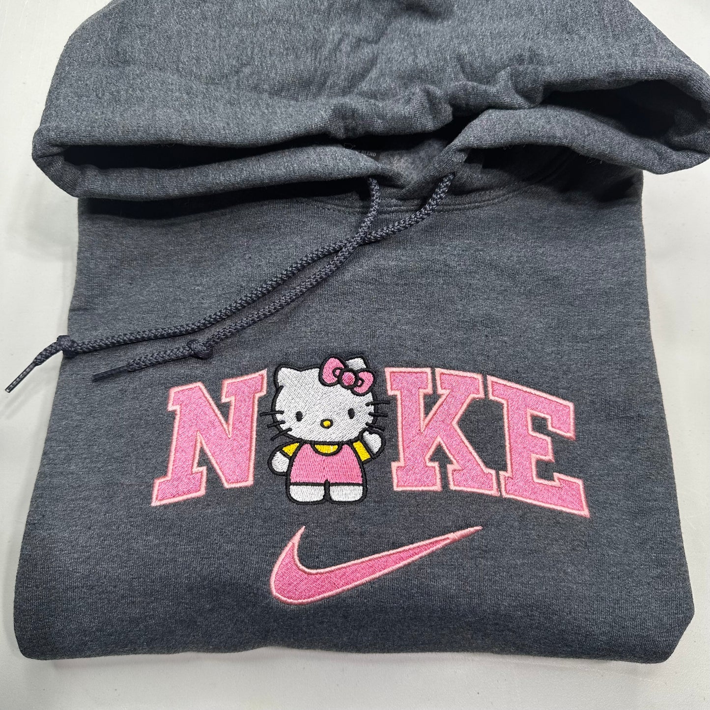 Nike Hello Kitty Sweatshirt Embroidered ADULT Hoodie / Crewneck Unisex Cat Animal Cartoon Lover Cozy Gift