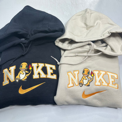 Nike Pokemon Charmander Embroidered ADULT Hoodie / Crewneck Sweatshirt Unisex
