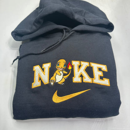 Nike Pokemon Charmander Embroidered YOUTH Hoodie / Crewneck Sweatshirt Kids Boy Girl Unisex