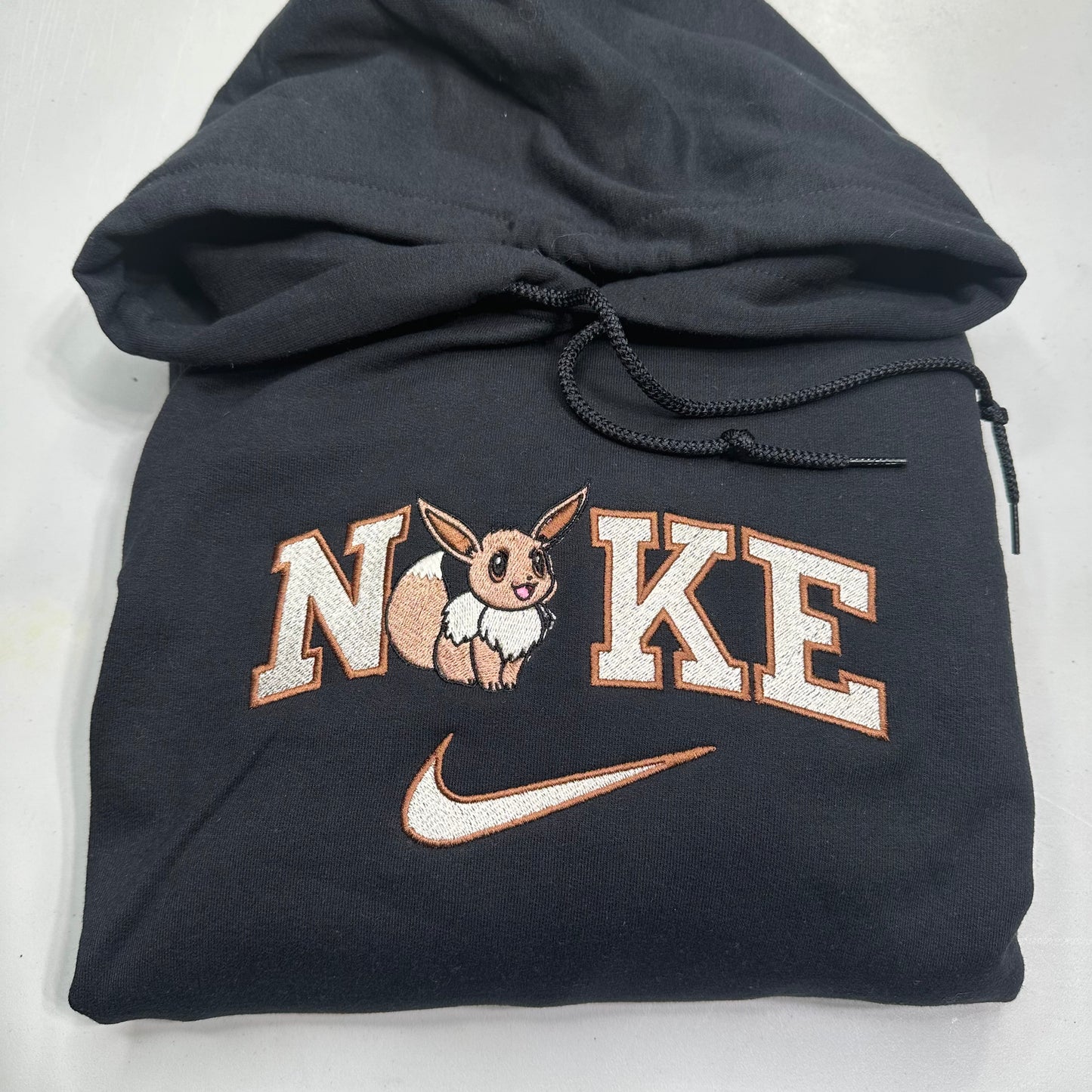 Nike Pokemon Eevee Embroidered ADULT Hoodie / Crewneck Sweatshirt Unisex