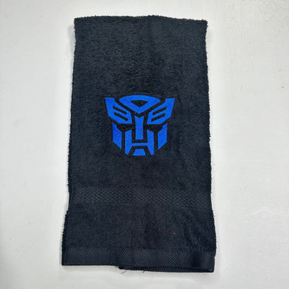 Transformers Towels Embroidered Hand Towel Bathroom Home Decor Autobots Robots Optimus Prime Bumblebee