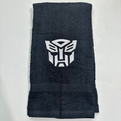 Transformers Towels Embroidered Hand Towel Bathroom Home Decor Autobots Robots Optimus Prime Bumblebee