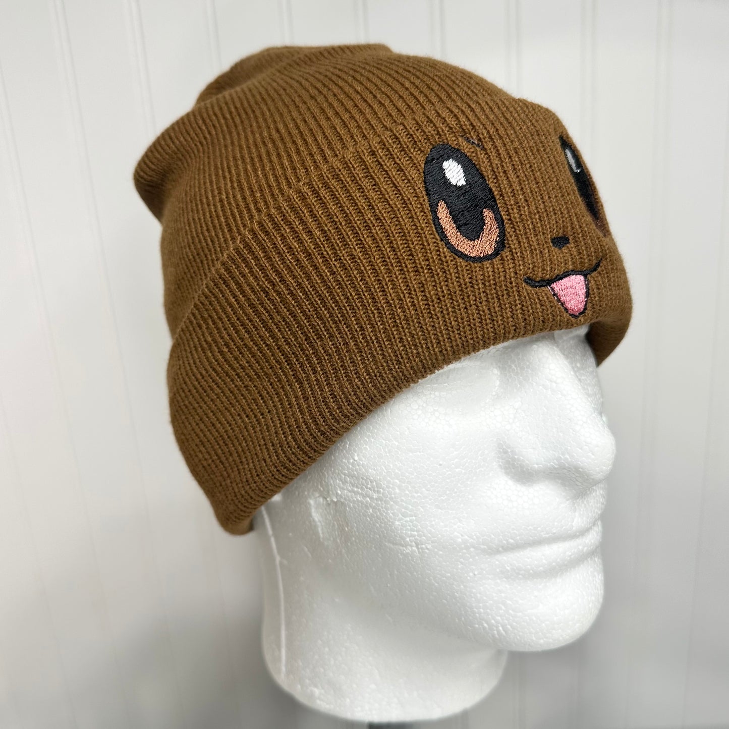 Pokemon Beanies Embroidered Stocking Hat Anime Video Gamer Gift Eevee Bulbasaur Face