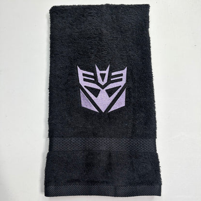 Transformers Towels Embroidered Hand Towel Bathroom Home Decor Decepticons Robots