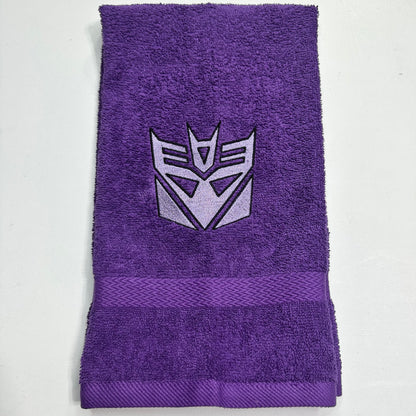 Transformers Towels Embroidered Hand Towel Bathroom Home Decor Decepticons Robots