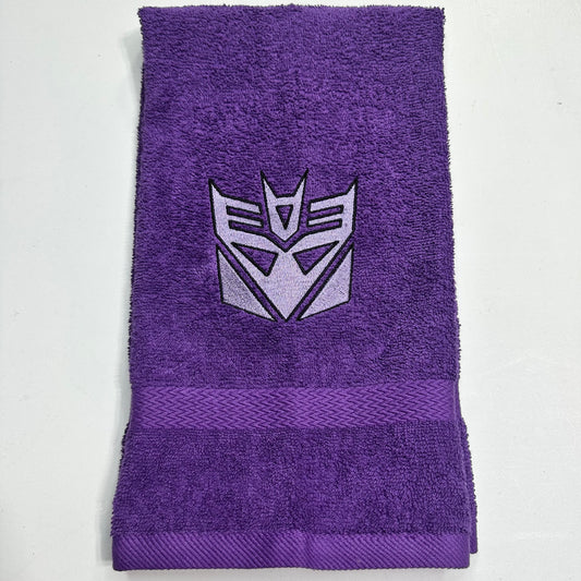 Transformers Towels Embroidered Hand Towel Bathroom Home Decor Decepticons Robots