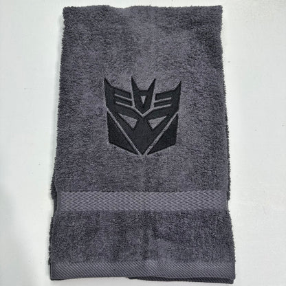 Transformers Towels Embroidered Hand Towel Bathroom Home Decor Decepticons Robots