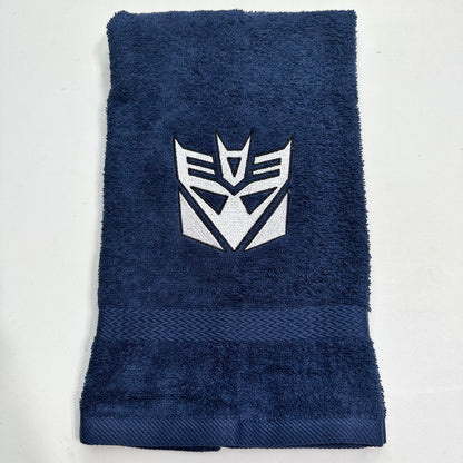Transformers Towels Embroidered Hand Towel Bathroom Home Decor Decepticons Robots