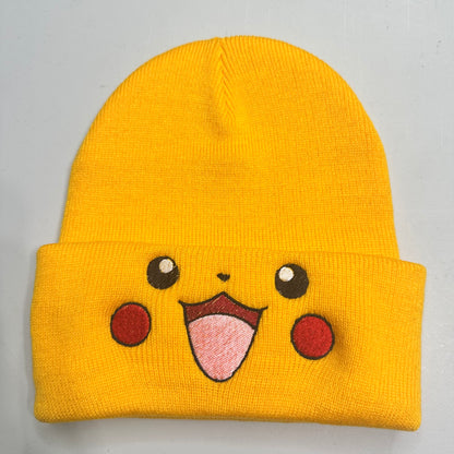 Pokemon Beanies Embroidered Stocking Hat Anime Video Gamer Gift Eevee Bulbasaur Face