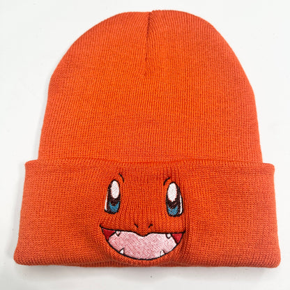 Pokemon Beanies Embroidered Stocking Hat Anime Video Gamer Gift Eevee Bulbasaur Face