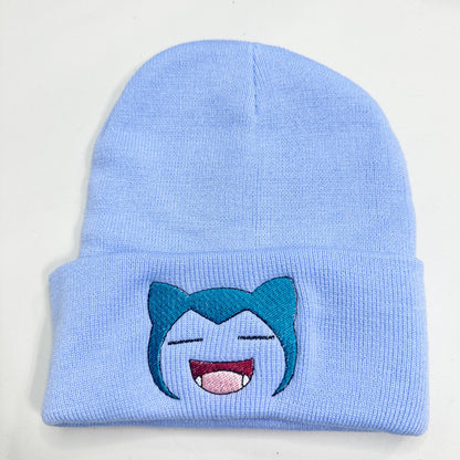 Pokemon Beanies Embroidered Stocking Hat Anime Video Gamer Gift Eevee Bulbasaur Face
