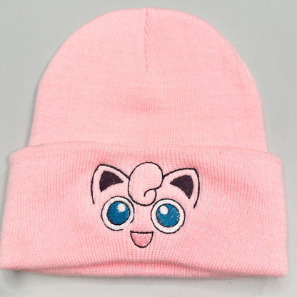 Pokemon Beanies Embroidered Stocking Hat Anime Video Gamer Gift Eevee Bulbasaur Face