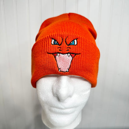 Pokemon Beanies Embroidered Stocking Hat Anime Video Gamer Gift Eevee Bulbasaur Face