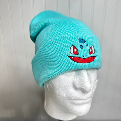 Pokemon Beanies Embroidered Stocking Hat Anime Video Gamer Gift Eevee Bulbasaur Face