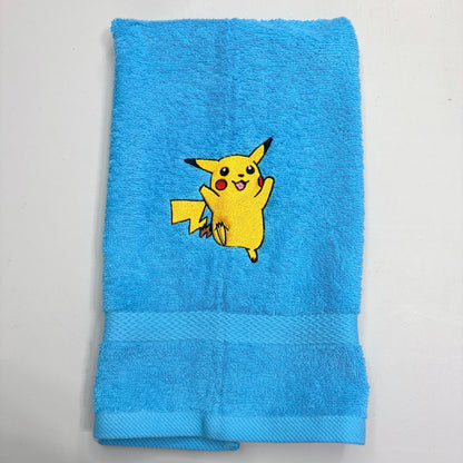 Pokemon Towels Embroidered Hand Towel Bathroom Home Decor Pikachu Eevee Charizard Blastoise Gengar Charmander Bulbasaur Squirtle Meowth Arcanine