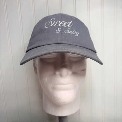 Sweet & Salty Embroidered Dad Hat Unstructured Cotton Chino Twill Buckle Closure Casual