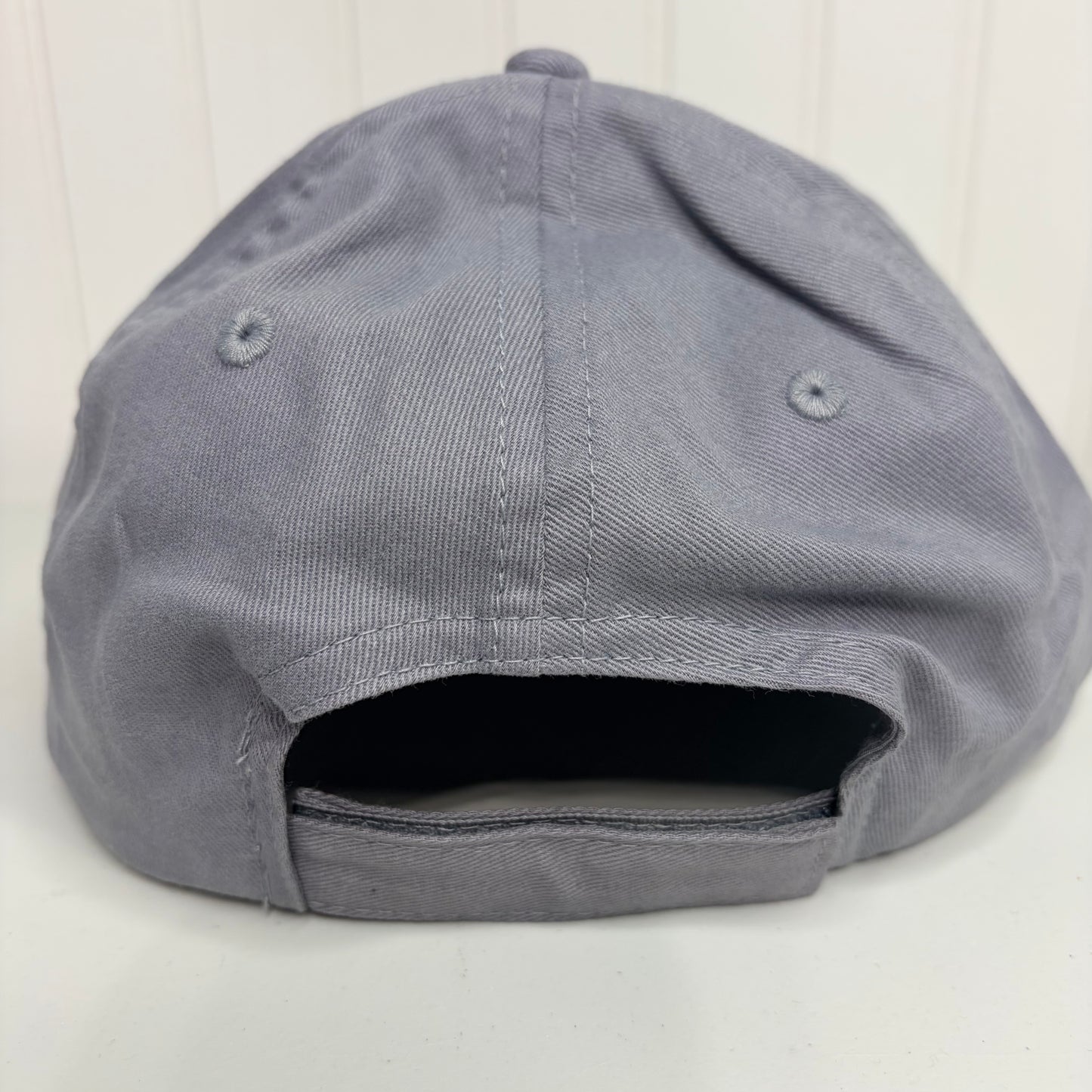Floral Embroidered Gray Dad Hat Unstructured Cotton Twill Adjustable Closure Casual Boho Wildflowers Gift