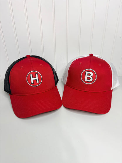 Farmall Embroidered Trucker Hat Mesh Snapback Red Tractor Model H Model M ABC