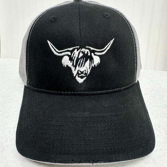 Highland Cow Embroidered Mesh Trucker Hat