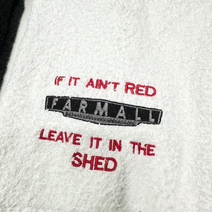 Farmall Towels Embroidered Hand Towel Set Red Black Bathroom Home Farm Decor