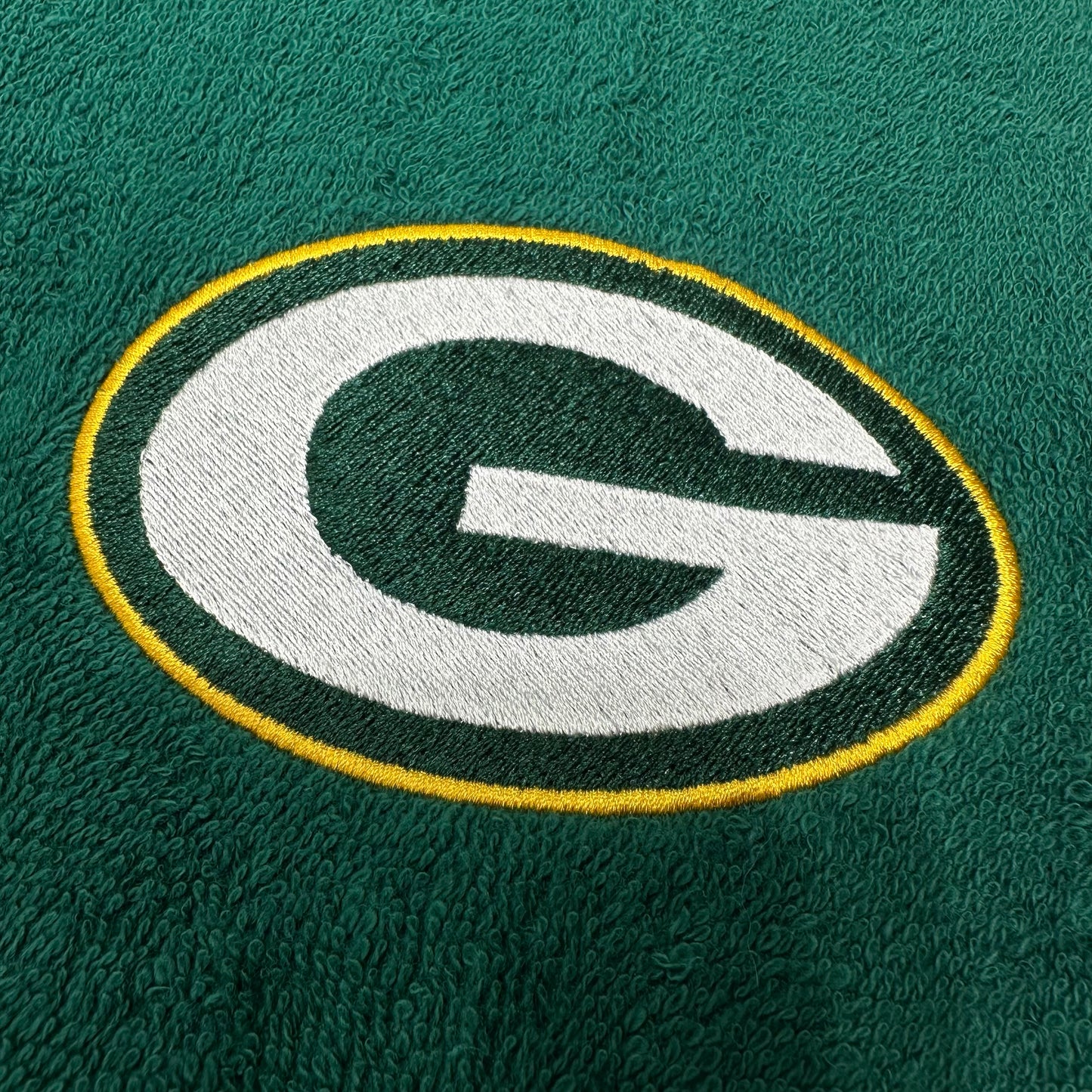 Green Bay Packers Towels Embroidered Hand Towel Set Green Gold Bathroom Home Sports Football Decor