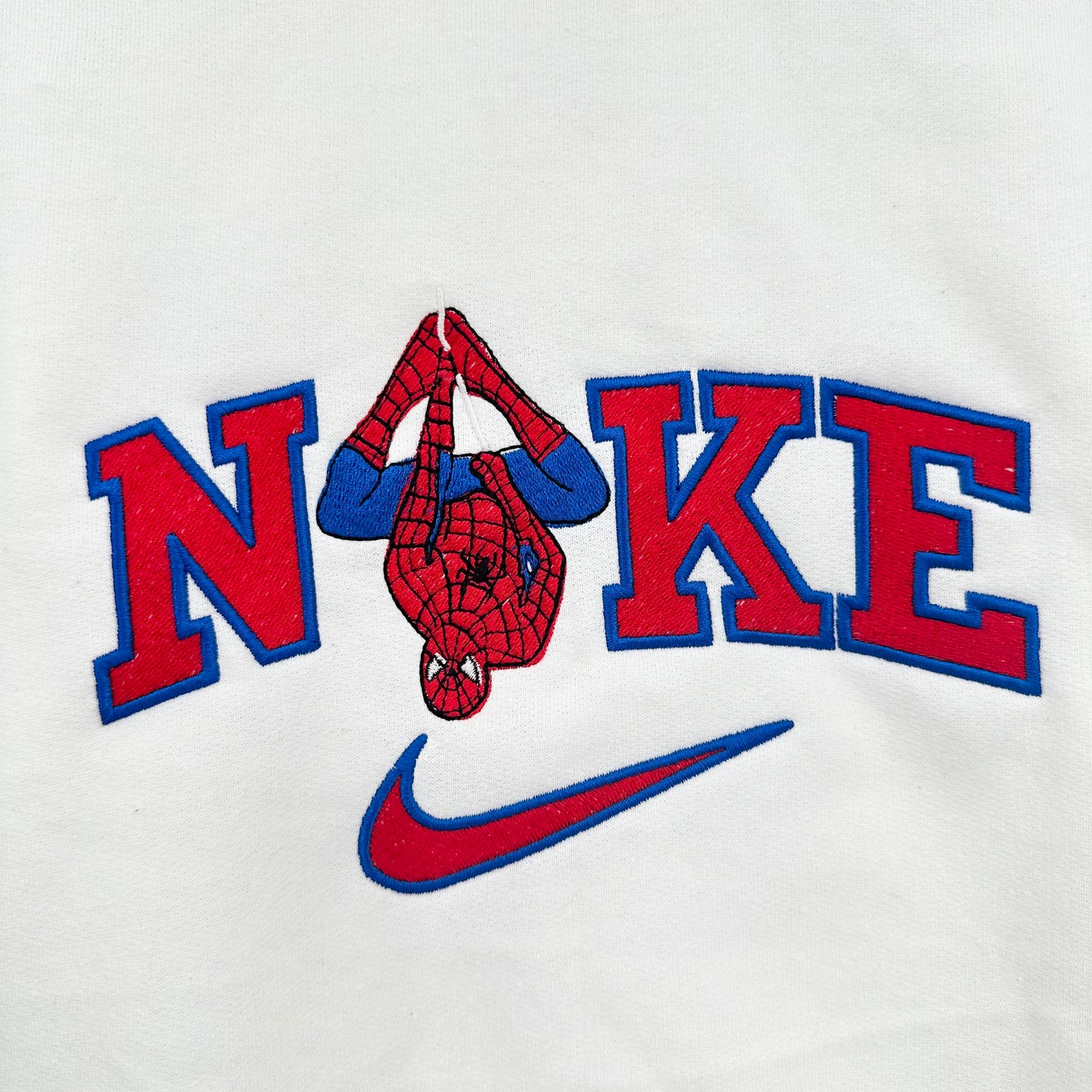 Nike Spiderman Embroidered ADULT Hoodie / Crewneck Sweatshirt Unisex Comic Super Hero Lover Gift