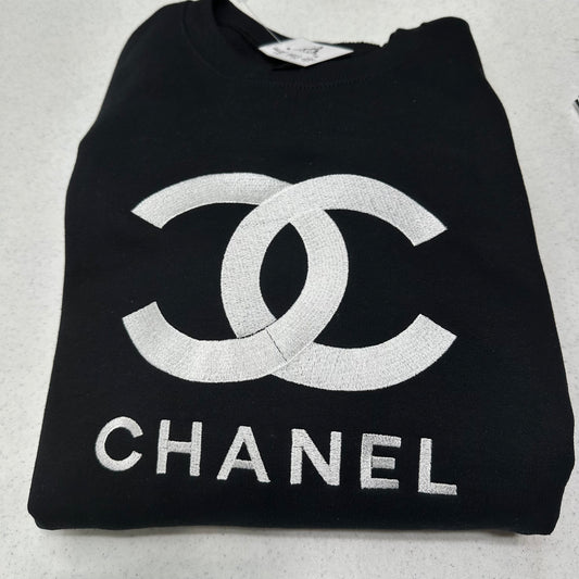 Chanel Logo Embroidered ADULT Hoodie / Crewneck Sweatshirt Unisex