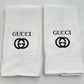 GUCCI Style Towels Embroidered Hand Towel Set Colors Bathroom Home Decor