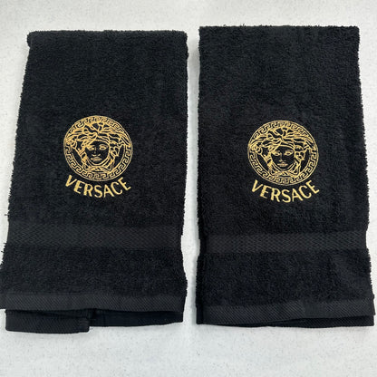 Versace Style Towels Embroidered Hand Towel Bathroom Home Decor COLORS