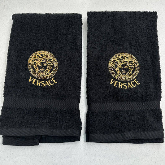 Versace Style Towels Embroidered Hand Towel Bathroom Home Decor COLORS