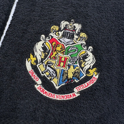 Harry Potter Hand Towel Set Embroidered Gryffindor Hufflepuff Ravenclaw Slytherin Hogwarts Wizard Witch Decor