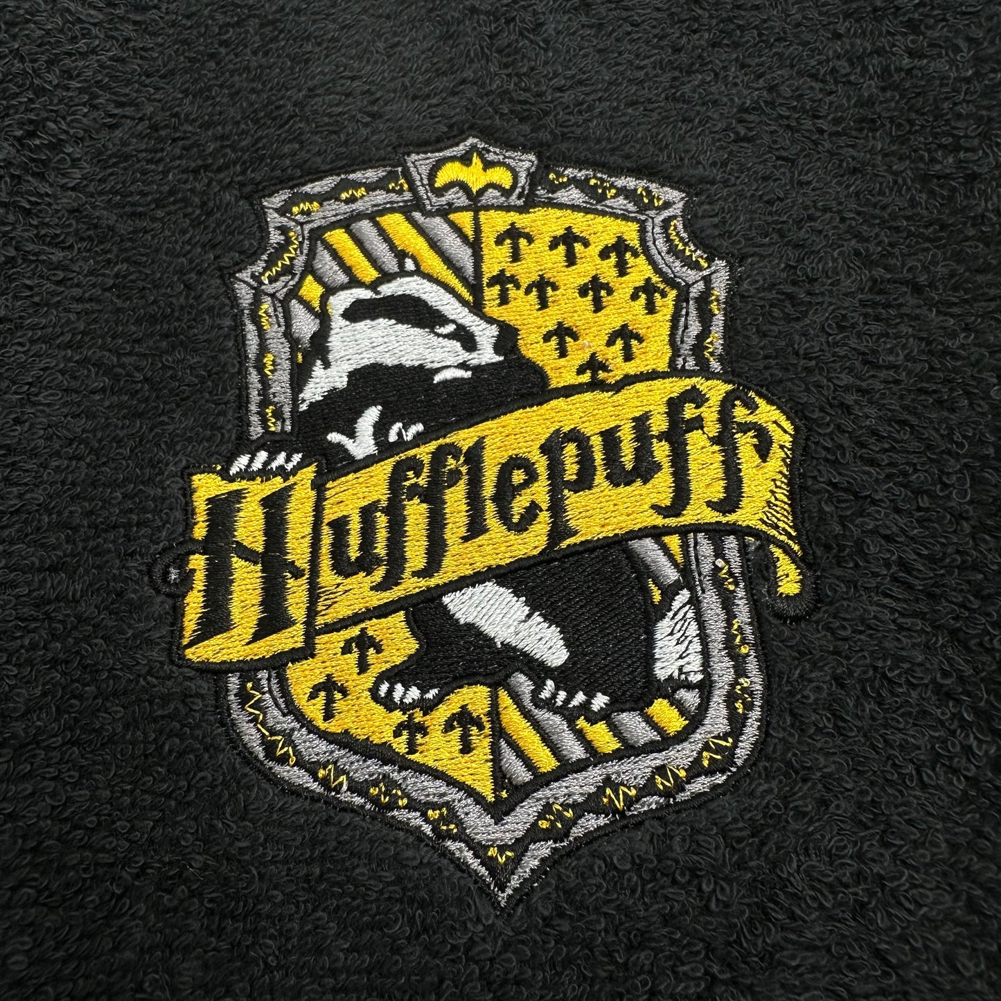 Harry Potter Hand Towel Set Embroidered Gryffindor Hufflepuff Ravenclaw Slytherin Hogwarts Wizard Witch Decor